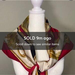 [SOLD]. Authentic Hermes “Coach” by Francoise de La Perriere 90 cm Silk Twill